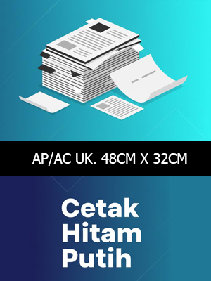HITAM PUTIH AP/AC UK (48CM X 32CM)